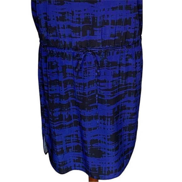 Vince Blue Sleeveless Silk Mini Dress | Size S - Picture 6 of 10